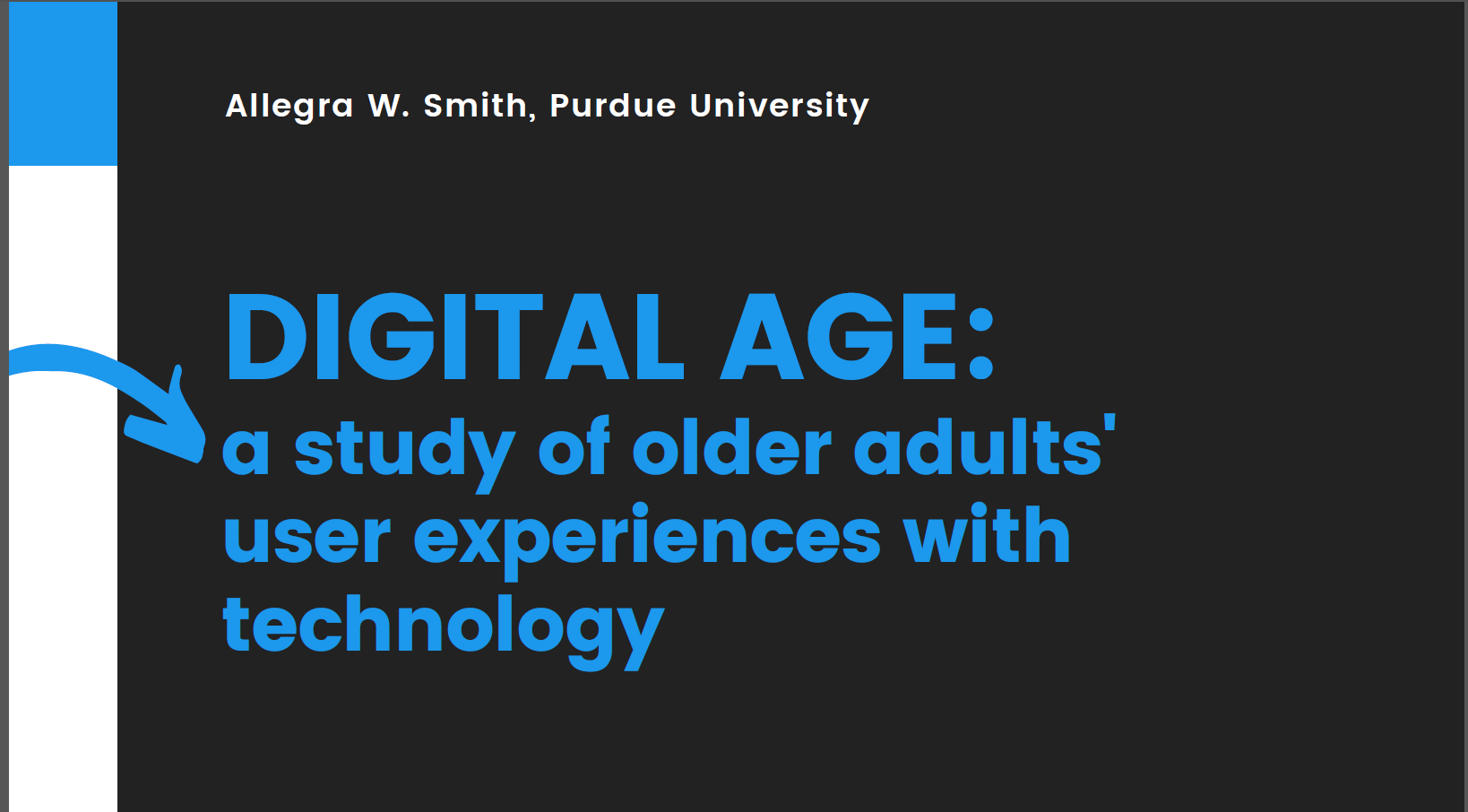 thumbnail for Allegra's research talk on her dissertation, "Digital Age," and other planned projects